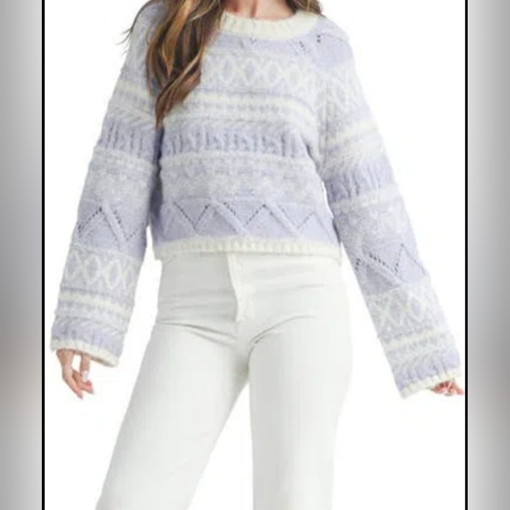 Lush Fair Isle Crop Sweater